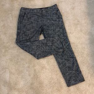 Black and white patterned Ann Taylor dress pants